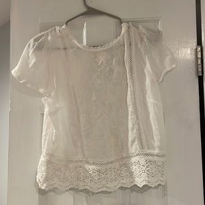 Abercrombie shirt with three ties on the back